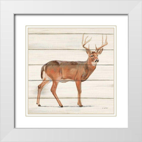 Northern Wild V on Wood White Modern Wood Framed Art Print with Double Matting by Wiens, James