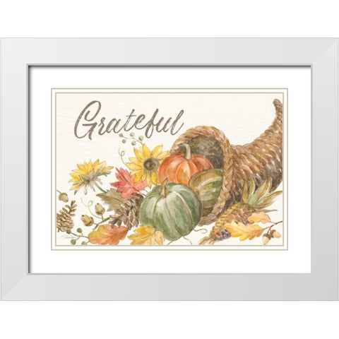 Happy Harvest II White Modern Wood Framed Art Print with Double Matting by Vassileva, Silvia