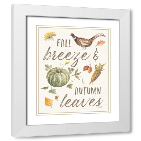 Happy Harvest V White Modern Wood Framed Art Print with Double Matting by Vassileva, Silvia