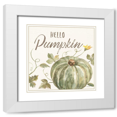 Happy Harvest VII White Modern Wood Framed Art Print with Double Matting by Vassileva, Silvia