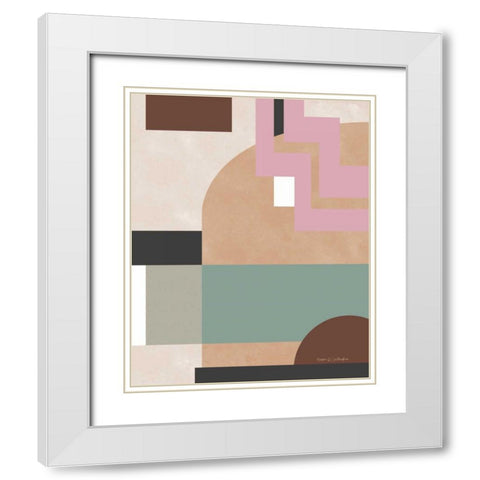 Soft Modern I White Modern Wood Framed Art Print with Double Matting by Gallagher, Megan