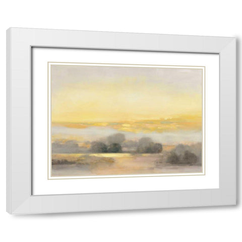 Atmospheric White Modern Wood Framed Art Print with Double Matting by Purinton, Julia