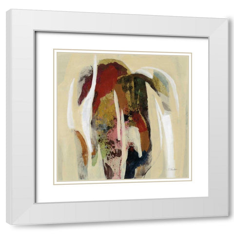 Terracotta Tile II White Modern Wood Framed Art Print with Double Matting by Vassileva, Silvia