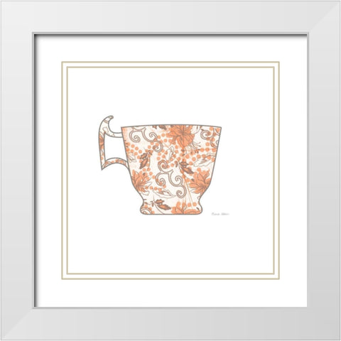 Bright Garden Cafe III White Modern Wood Framed Art Print with Double Matting by Aldrich, Belinda