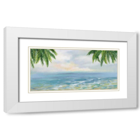 Island Morning White Modern Wood Framed Art Print with Double Matting by Vassileva, Silvia