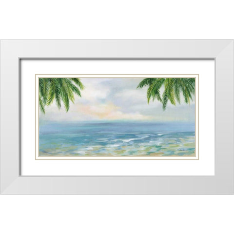 Island Morning White Modern Wood Framed Art Print with Double Matting by Vassileva, Silvia