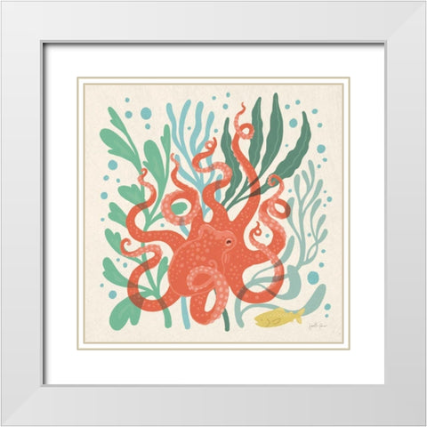 Under the Sea III White Modern Wood Framed Art Print with Double Matting by Penner, Janelle