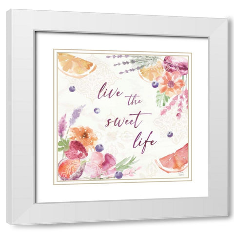 Classy Cocktails VII White Modern Wood Framed Art Print with Double Matting by June, Dina