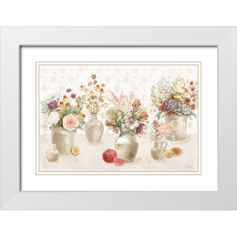 Cottage Charm I White Modern Wood Framed Art Print with Double Matting by Grove, Beth