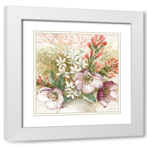Cottage Charm IV White Modern Wood Framed Art Print with Double Matting by Grove, Beth