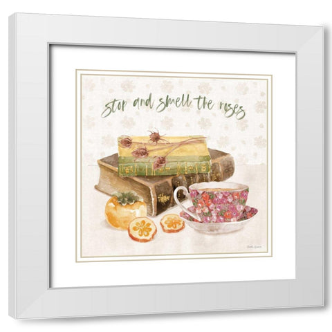 Cottage Charm VII White Modern Wood Framed Art Print with Double Matting by Grove, Beth