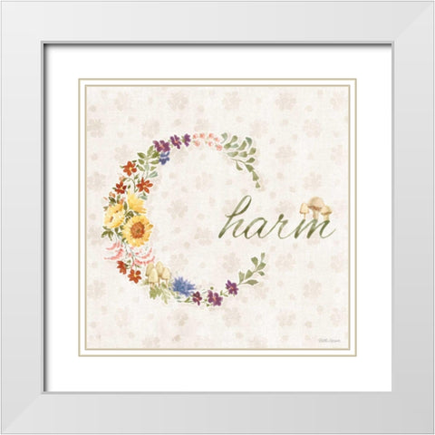 Cottage Charm XI White Modern Wood Framed Art Print with Double Matting by Grove, Beth