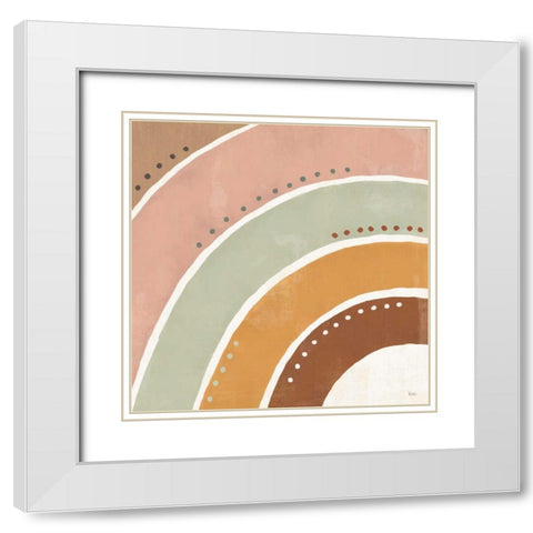 Botanical Form VII White Modern Wood Framed Art Print with Double Matting by Charron, Veronique