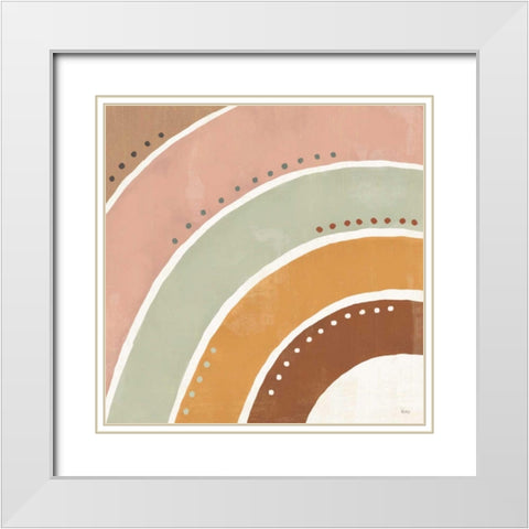 Botanical Form VII White Modern Wood Framed Art Print with Double Matting by Charron, Veronique