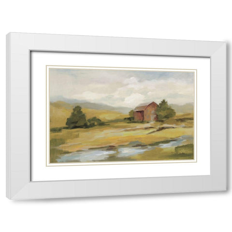 Springtime Farm Neutral White Modern Wood Framed Art Print with Double Matting by Vassileva, Silvia