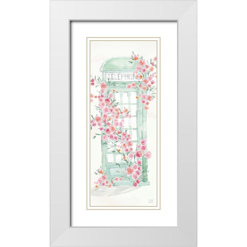 World Tour V White Modern Wood Framed Art Print with Double Matting by June, Dina