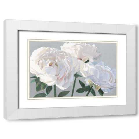 Essence of June I Gray White Modern Wood Framed Art Print with Double Matting by Wiens, James