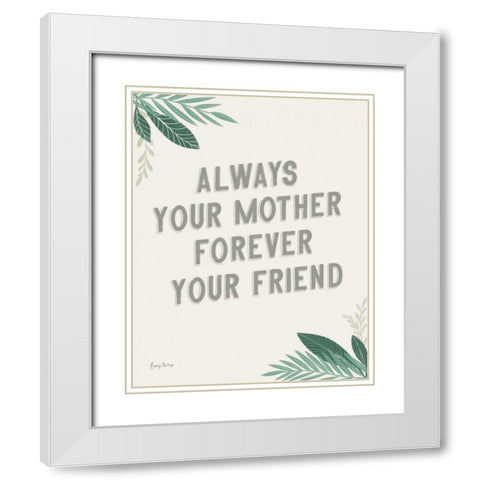Fruity Cocktails Sentiment White Modern Wood Framed Art Print with Double Matting by Thorns, Becky