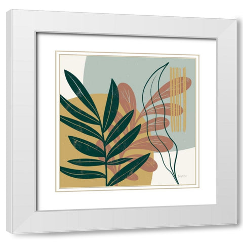 Mid Century Modern I Light White Modern Wood Framed Art Print with Double Matting by Thorns, Becky