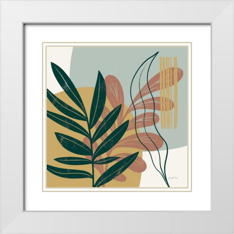 Mid Century Modern I Light White Modern Wood Framed Art Print with Double Matting by Thorns, Becky