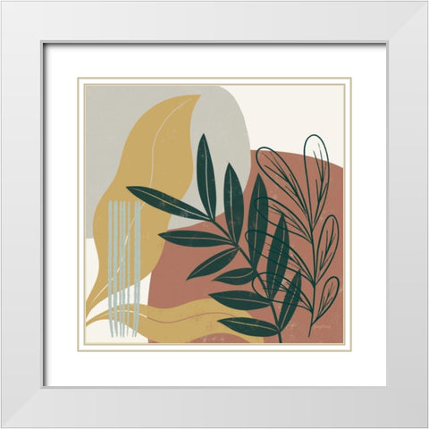 Mid Century Modern II Light White Modern Wood Framed Art Print with Double Matting by Thorns, Becky