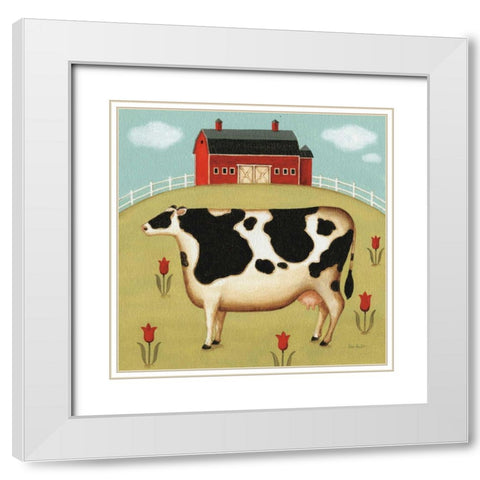 My Home II White Modern Wood Framed Art Print with Double Matting by Audit, Lisa