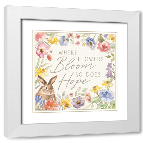 Happy Easter III White Modern Wood Framed Art Print with Double Matting by Vassileva, Silvia