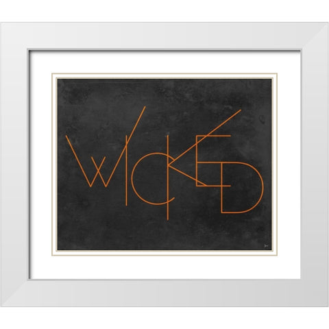 Haunted III White Modern Wood Framed Art Print with Double Matting by Aiken, Jess
