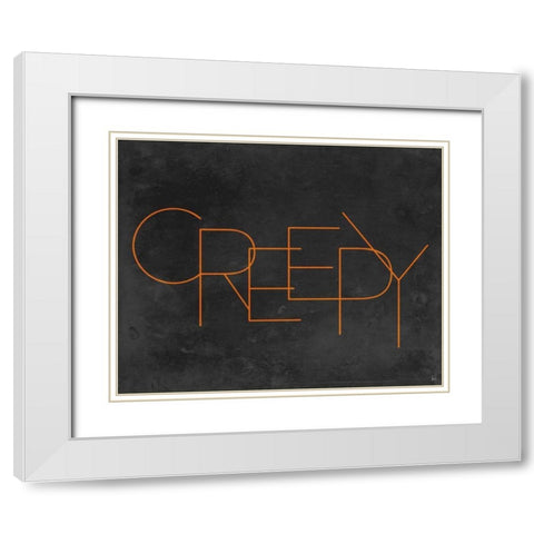 Haunted IV White Modern Wood Framed Art Print with Double Matting by Aiken, Jess