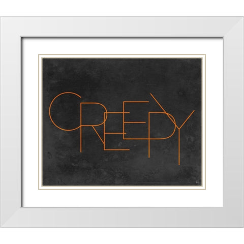 Haunted IV White Modern Wood Framed Art Print with Double Matting by Aiken, Jess