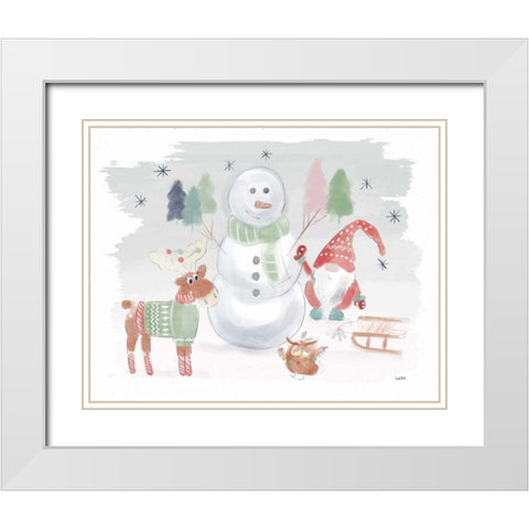 Woodland Wonders II White Modern Wood Framed Art Print with Double Matting by York, Leah