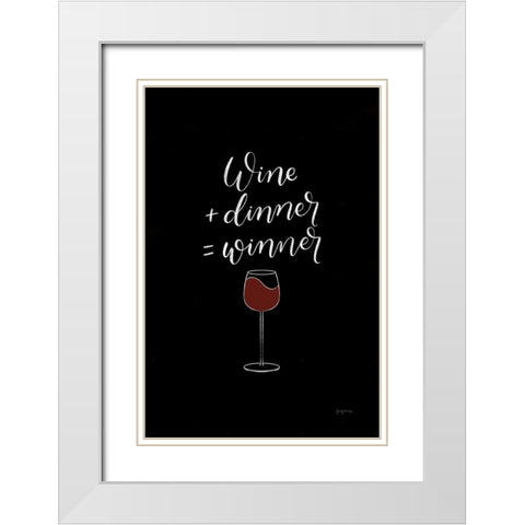 Kitchen Words III BW I White Modern Wood Framed Art Print with Double Matting by Thorns, Becky
