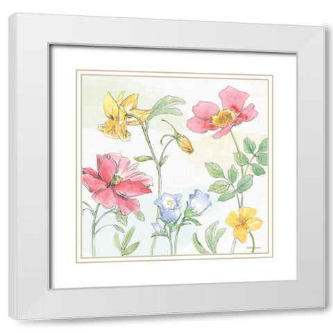 Peaceful Petals VIII White Modern Wood Framed Art Print with Double Matting by Grove, Beth