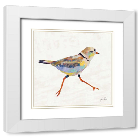 Coastal Plover I Linen White Modern Wood Framed Art Print with Double Matting by Vertentes, Jeanette