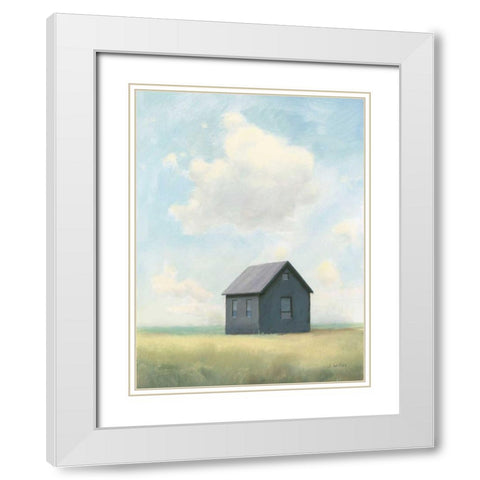 Lonely Landscape III White Modern Wood Framed Art Print with Double Matting by Wiens, James