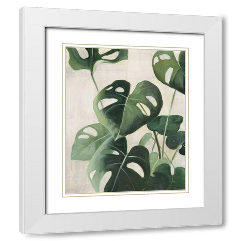 Tropical Study IV White Modern Wood Framed Art Print with Double Matting by Purinton, Julia