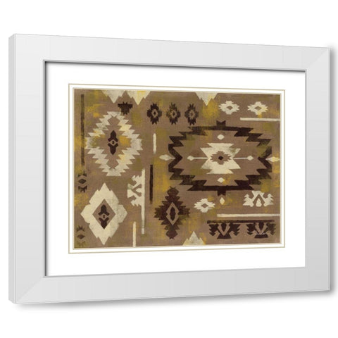Of the West White Modern Wood Framed Art Print with Double Matting by Vassileva, Silvia