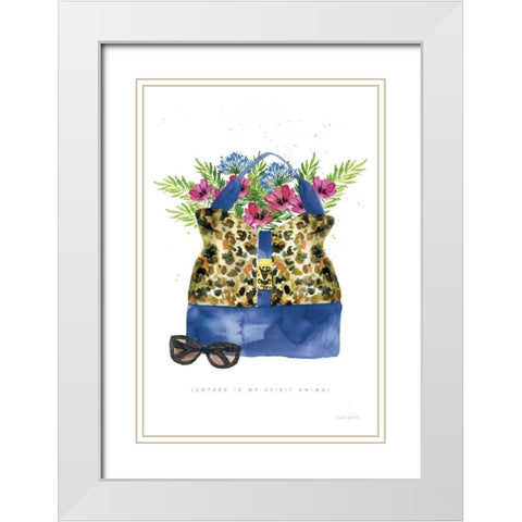 On the Wild Side I White Modern Wood Framed Art Print with Double Matting by Charro, Mercedes Lopez