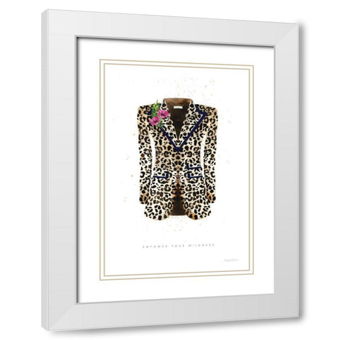 On the Wild Side II White Modern Wood Framed Art Print with Double Matting by Charro, Mercedes Lopez