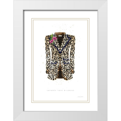 On the Wild Side II White Modern Wood Framed Art Print with Double Matting by Charro, Mercedes Lopez