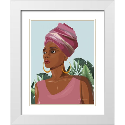 Strength and Beauty IV White Modern Wood Framed Art Print with Double Matting by Escalante, Omar