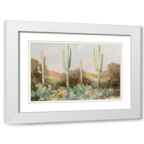 Sunrise Desert III Neutral White Modern Wood Framed Art Print with Double Matting by Purinton, Julia