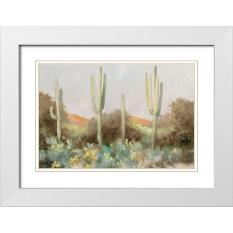Sunrise Desert III Neutral White Modern Wood Framed Art Print with Double Matting by Purinton, Julia