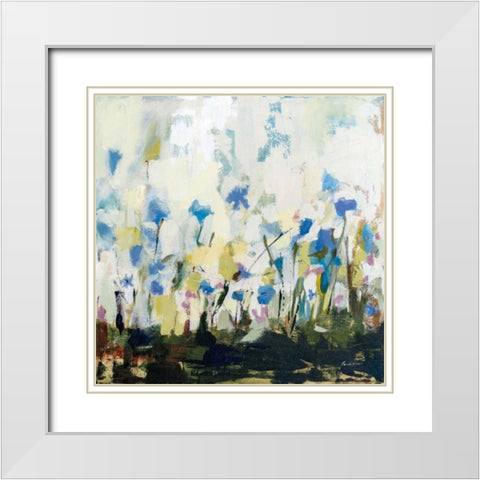Spontaneous Summer IV White Modern Wood Framed Art Print with Double Matting by Munger, Pamela