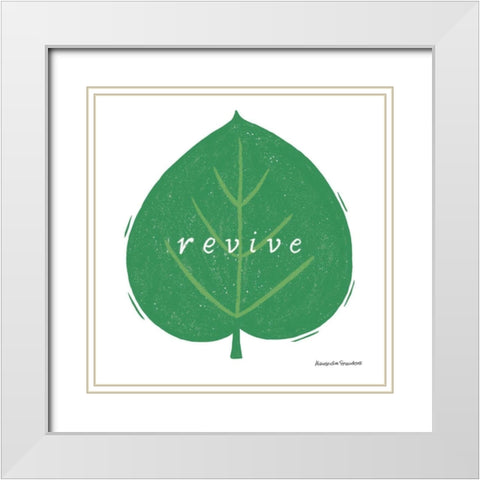 Nature Sanctuary I White Modern Wood Framed Art Print with Double Matting by Snowdon, Alexandra