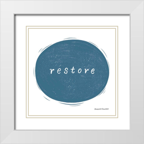 Nature Sanctuary II White Modern Wood Framed Art Print with Double Matting by Snowdon, Alexandra