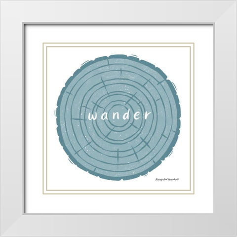 Nature Sanctuary III White Modern Wood Framed Art Print with Double Matting by Snowdon, Alexandra