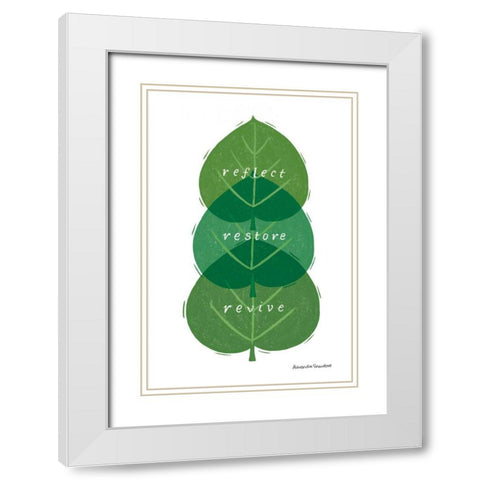 Nature Sanctuary V White Modern Wood Framed Art Print with Double Matting by Snowdon, Alexandra