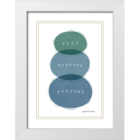 Nature Sanctuary VI White Modern Wood Framed Art Print with Double Matting by Snowdon, Alexandra