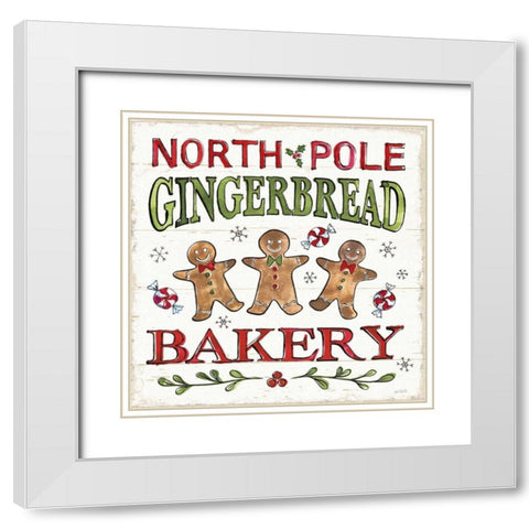 Christmas Treats III White Modern Wood Framed Art Print with Double Matting by Tavoletti, Anne